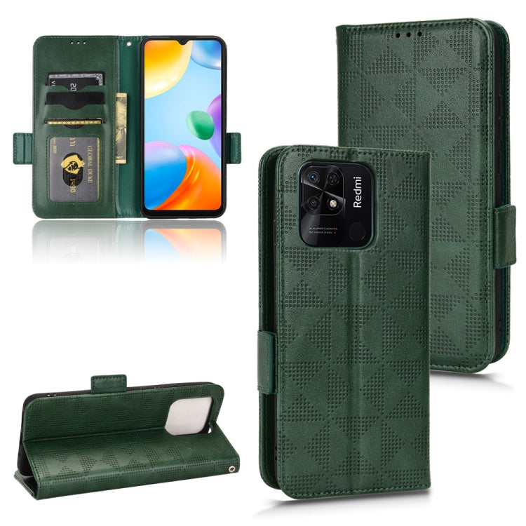Symmetrical Triangle Leather Phone Case, For Xiaomi Redmi Note 12 5G Global, For Xiaomi Redmi Note 11 Pro Global, For Xiaomi Redmi 10A / 9C, For Xiaomi Redmi 10C