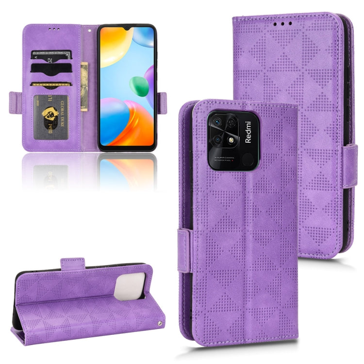 Symmetrical Triangle Leather Phone Case, For Xiaomi Redmi Note 12 5G Global, For Xiaomi Redmi Note 11 Pro Global, For Xiaomi Redmi 10A / 9C, For Xiaomi Redmi 10C