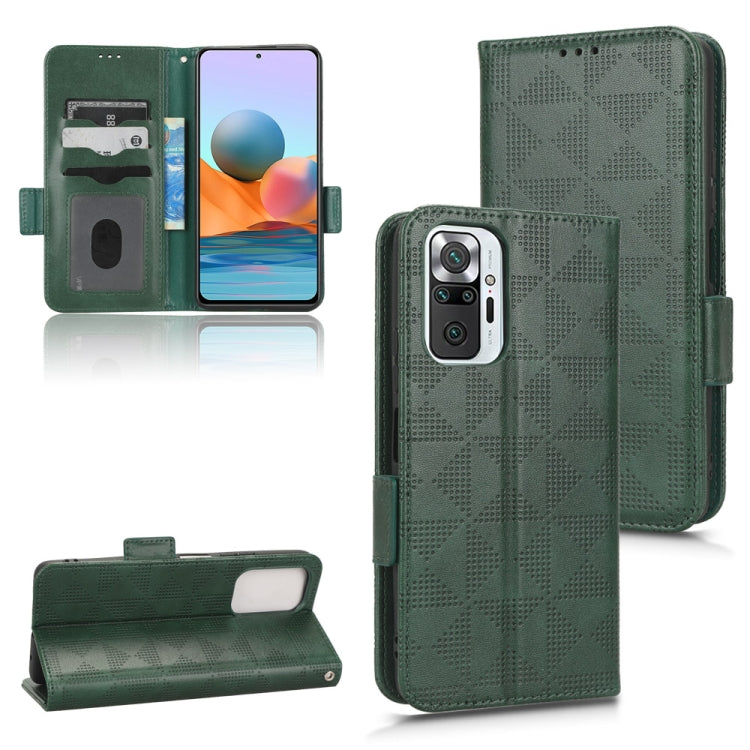 Symmetrical Triangle Leather Phone Case, For Xiaomi Redmi Note 10 5G / 10T 5G, For Xiaomi Redmi Note 10 Pro 4G / Pro Max 4G, For Xiaomi Redmi Note 10 JE, For Xiaomi Redmi Note 11 4G Global