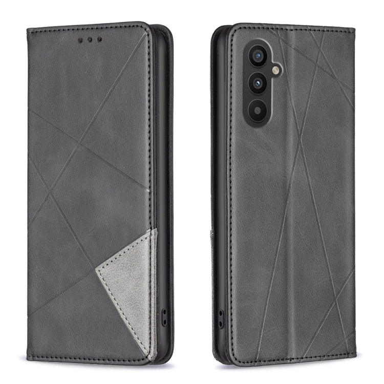Prismatic Invisible Magnetic Leather Phone Case, For Samsung Galaxy A24 4G, For Samsung Galaxy M14 5G, For Nokia G22