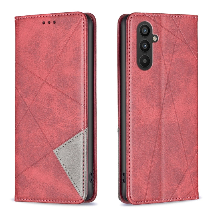 Prismatic Invisible Magnetic Leather Phone Case, For Samsung Galaxy A24 4G, For Samsung Galaxy M14 5G, For Nokia G22