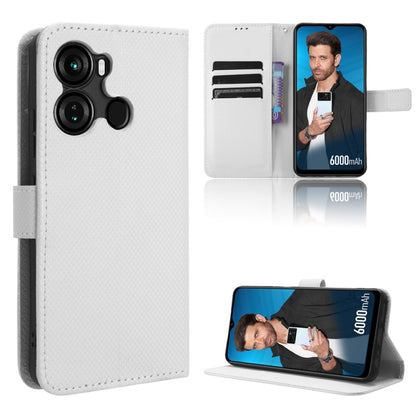 Diamond Texture Leather Phone Case, For Cloud Mobile Stratus C7, For Itel A60, For Itel P40, For Itel S18 S663L