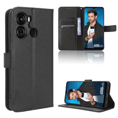 Diamond Texture Leather Phone Case, For Cloud Mobile Stratus C7, For Itel A60, For Itel P40, For Itel S18 S663L