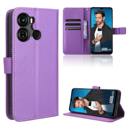Diamond Texture Leather Phone Case, For Cloud Mobile Stratus C7, For Itel A60, For Itel P40, For Itel S18 S663L