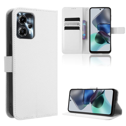 Diamond Texture Leather Phone Case, For Motorola Moto G13 / G23 4G, For Motorola Moto G53 5G, For Motorola Moto G73 5G, For OPPO Find N2