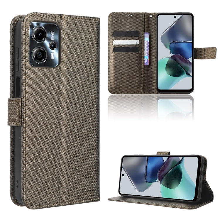 Diamond Texture Leather Phone Case, For Motorola Moto G13 / G23 4G, For Motorola Moto G53 5G, For Motorola Moto G73 5G, For OPPO Find N2