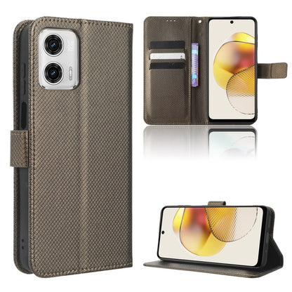 Diamond Texture Leather Phone Case, For Motorola Moto G13 / G23 4G, For Motorola Moto G53 5G, For Motorola Moto G73 5G, For OPPO Find N2