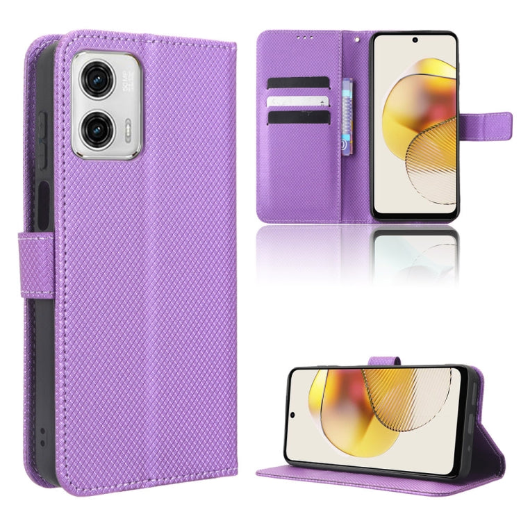 Diamond Texture Leather Phone Case, For Motorola Moto G13 / G23 4G, For Motorola Moto G53 5G, For Motorola Moto G73 5G, For OPPO Find N2