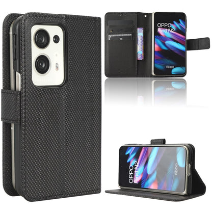 Diamond Texture Leather Phone Case, For Motorola Moto G13 / G23 4G, For Motorola Moto G53 5G, For Motorola Moto G73 5G, For OPPO Find N2