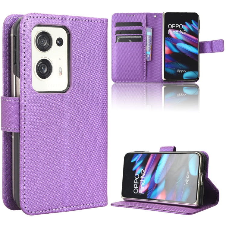 Diamond Texture Leather Phone Case, For Motorola Moto G13 / G23 4G, For Motorola Moto G53 5G, For Motorola Moto G73 5G, For OPPO Find N2