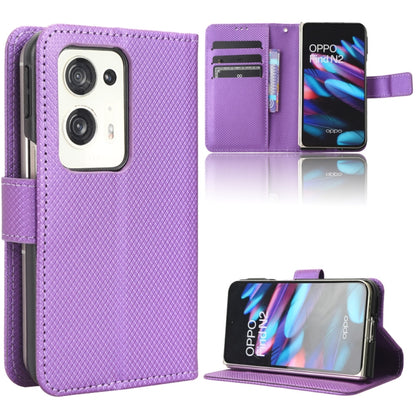 Diamond Texture Leather Phone Case, For Motorola Moto G13 / G23 4G, For Motorola Moto G53 5G, For Motorola Moto G73 5G, For OPPO Find N2