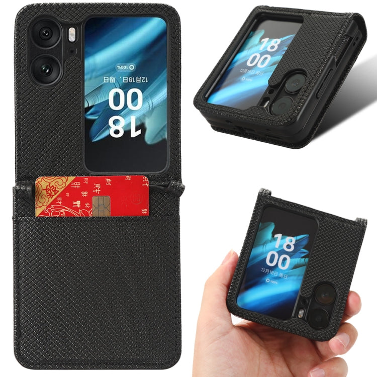 Diamond Texture Leather Phone Case, For OPPO Find N2 Flip, For Realme C55 4G, For TCL 403, For TCL 408
