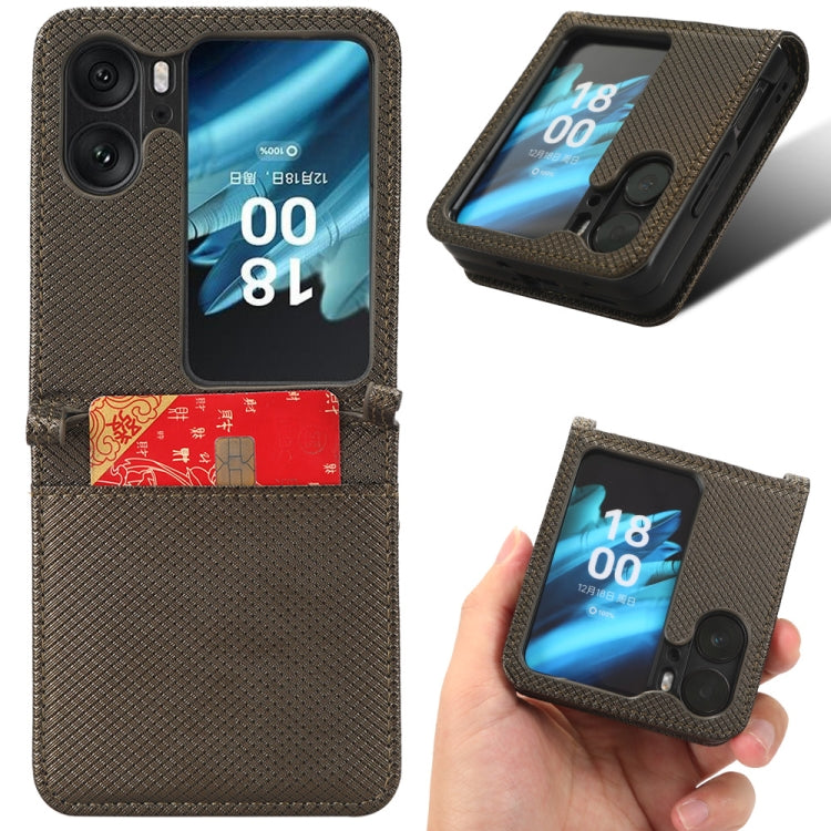 Diamond Texture Leather Phone Case, For OPPO Find N2 Flip, For Realme C55 4G, For TCL 403, For TCL 408