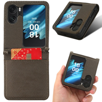 Diamond Texture Leather Phone Case, For OPPO Find N2 Flip, For Realme C55 4G, For TCL 403, For TCL 408