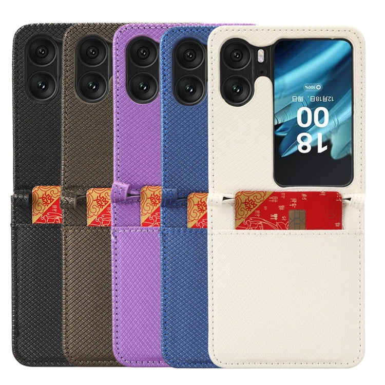 Diamond Texture Leather Phone Case, For OPPO Find N2 Flip, For Realme C55 4G, For TCL 403, For TCL 408