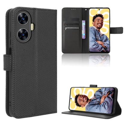 Diamond Texture Leather Phone Case, For OPPO Find N2 Flip, For Realme C55 4G, For TCL 403, For TCL 408