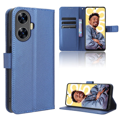 Diamond Texture Leather Phone Case, For OPPO Find N2 Flip, For Realme C55 4G, For TCL 403, For TCL 408