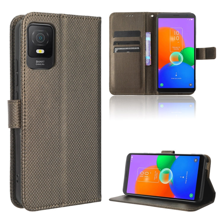 Diamond Texture Leather Phone Case, For OPPO Find N2 Flip, For Realme C55 4G, For TCL 403, For TCL 408