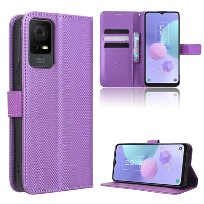 Diamond Texture Leather Phone Case, For OPPO Find N2 Flip, For Realme C55 4G, For TCL 403, For TCL 408