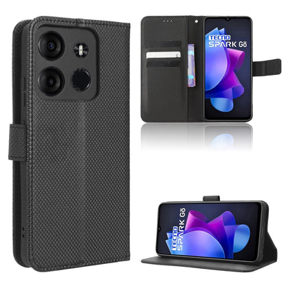 Diamond Texture Leather Phone Case, For TCL Ion X, For Tecno Spark Go 2023, For vivo V27 / V27 Pro / S16 / S16 Pro, For vivo V27e / S16e