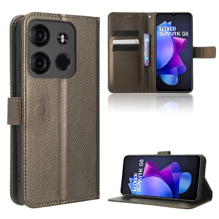 Diamond Texture Leather Phone Case, For TCL Ion X, For Tecno Spark Go 2023, For vivo V27 / V27 Pro / S16 / S16 Pro, For vivo V27e / S16e