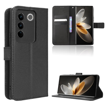 Diamond Texture Leather Phone Case, For TCL Ion X, For Tecno Spark Go 2023, For vivo V27 / V27 Pro / S16 / S16 Pro, For vivo V27e / S16e