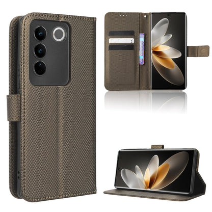 Diamond Texture Leather Phone Case, For TCL Ion X, For Tecno Spark Go 2023, For vivo V27 / V27 Pro / S16 / S16 Pro, For vivo V27e / S16e