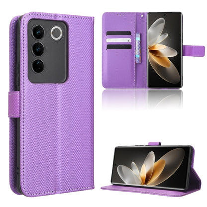 Diamond Texture Leather Phone Case, For TCL Ion X, For Tecno Spark Go 2023, For vivo V27 / V27 Pro / S16 / S16 Pro, For vivo V27e / S16e