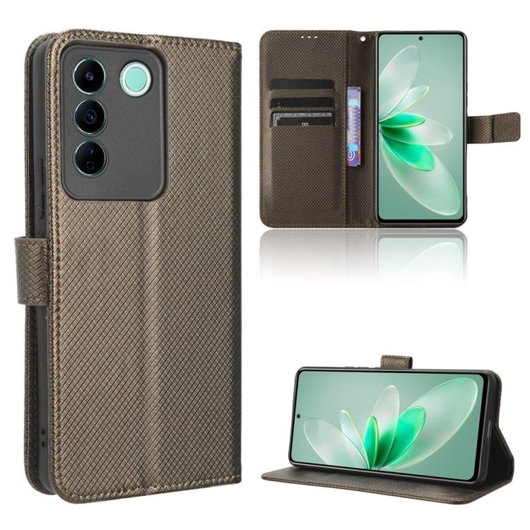 Diamond Texture Leather Phone Case, For TCL Ion X, For Tecno Spark Go 2023, For vivo V27 / V27 Pro / S16 / S16 Pro, For vivo V27e / S16e