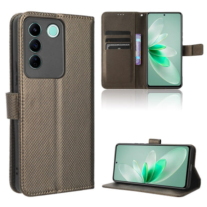 Diamond Texture Leather Phone Case, For TCL Ion X, For Tecno Spark Go 2023, For vivo V27 / V27 Pro / S16 / S16 Pro, For vivo V27e / S16e