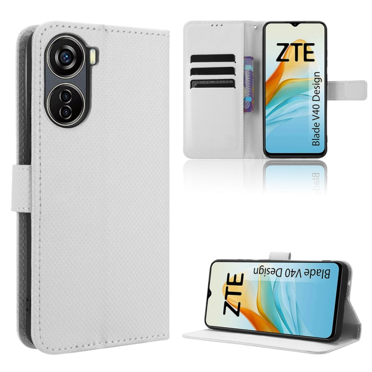 Diamond Texture Leather Phone Case, For OnePlus Ace 2V, For Umidigi A13 Pro 5G, For ZTE Blade A32, For ZTE Blade V40 Design