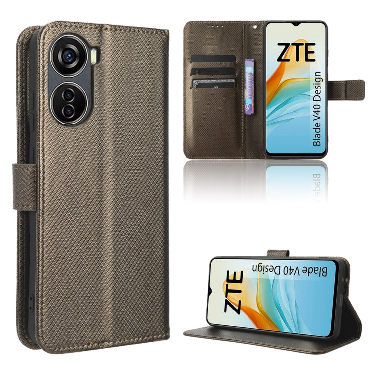Diamond Texture Leather Phone Case, For OnePlus Ace 2V, For Umidigi A13 Pro 5G, For ZTE Blade A32, For ZTE Blade V40 Design