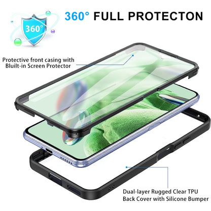 Acrylic + TPU 360 Degrees Full Coverage Phone Case, For Xiaomi Redmi Note 12 5G / Poco X5, For Xiaomi Redmi Note 12 Pro 5G / Poco X5 Pro, For Samsung Galaxy A34 5G