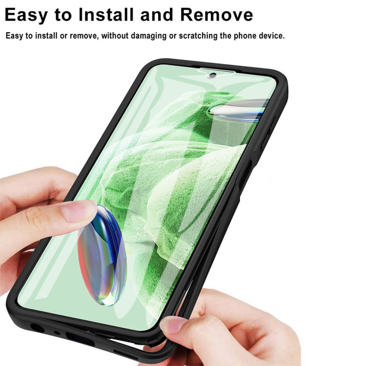 Acrylic + TPU 360 Degrees Full Coverage Phone Case, For Xiaomi Redmi Note 12 5G / Poco X5, For Xiaomi Redmi Note 12 Pro 5G / Poco X5 Pro, For Samsung Galaxy A34 5G