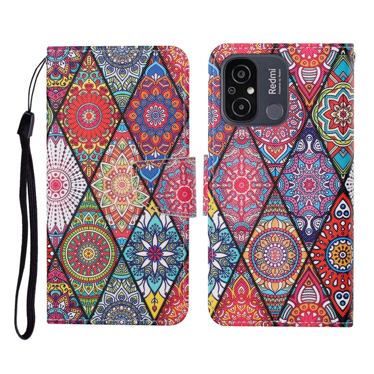 Colored Drawing Pattern Flip Leather Phone Case, For Xiaomi Redmi 12C