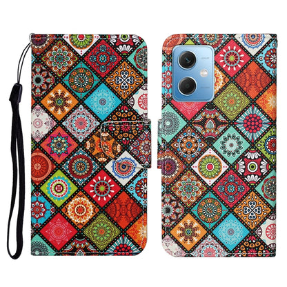 Colored Drawing Pattern Flip Leather Phone Case, For Xiaomi Redmi Note 12 5G Global/Poco X5