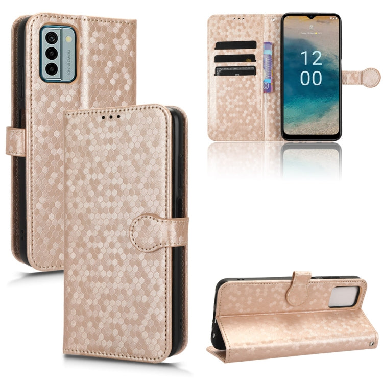 Honeycomb Dot Texture Leather Phone Case, For TCL 403, For vivo V27e / S16e, For Nokia G22 4G, For Samsung Galaxy A24 4G