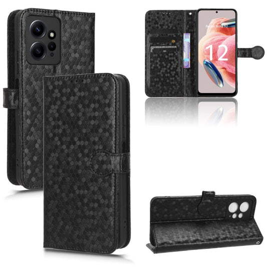 Honeycomb Dot Texture Leather Phone Case, For Xiaomi Redmi Note 12 4G Global