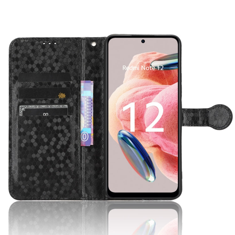 Honeycomb Dot Texture Leather Phone Case, For Xiaomi Redmi Note 12 4G Global