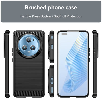 Brushed Texture Carbon Fiber TPU Phone Case, For Honor Magic5 Pro, For OnePlus Ace 2, For OnePlus 11R