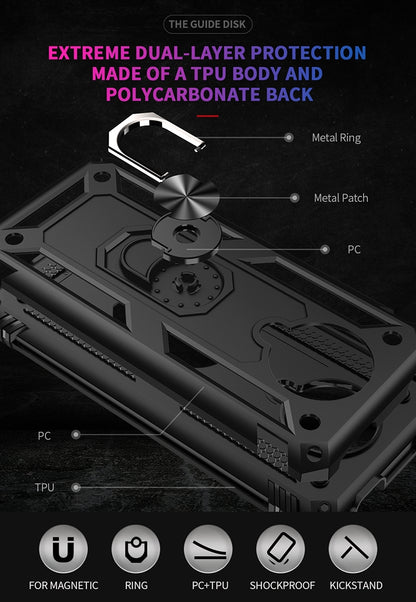 Shockproof TPU + PC Protective Case with 360 Degree Rotating Holder, For Xiaomi Redmi K30 Pro