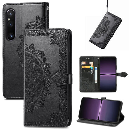 Mandala Flower Embossed Leather Phone Case, For Sony Xperia 1 IV, For Sony Xperia 10 IV, For TCL 40R, For TCL 403