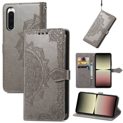 Mandala Flower Embossed Leather Phone Case, For Sony Xperia 1 IV, For Sony Xperia 10 IV, For TCL 40R, For TCL 403