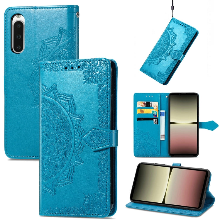 Mandala Flower Embossed Leather Phone Case, For Sony Xperia 1 IV, For Sony Xperia 10 IV, For TCL 40R, For TCL 403