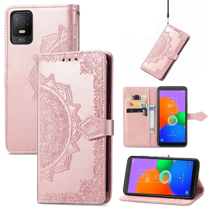 Mandala Flower Embossed Leather Phone Case, For Sony Xperia 1 IV, For Sony Xperia 10 IV, For TCL 40R, For TCL 403