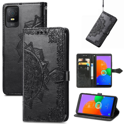 Mandala Flower Embossed Leather Phone Case, For Sony Xperia 1 IV, For Sony Xperia 10 IV, For TCL 40R, For TCL 403