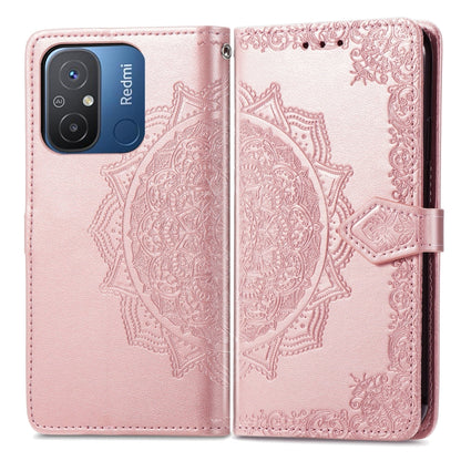 Mandala Flower Embossed Leather Phone Case, For Xiaomi Redmi 12C, For Xiaomi Redmi K60 Pro, For Xiaomi Redmi Note 12 4G Global, For Xiaomi Redmi Note 12 Turbo