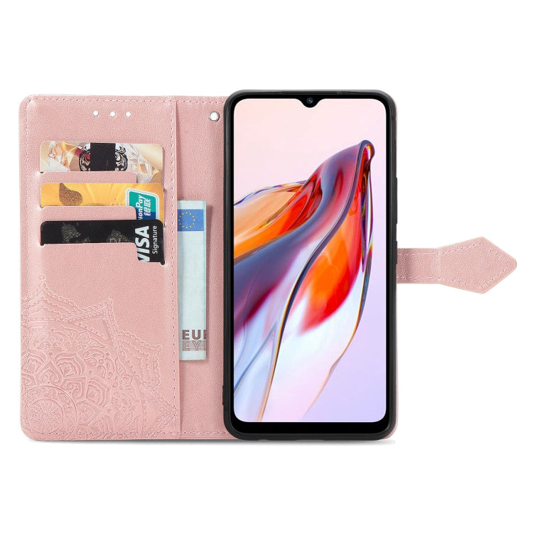 Mandala Flower Embossed Leather Phone Case, For Xiaomi Redmi 12C, For Xiaomi Redmi K60 Pro, For Xiaomi Redmi Note 12 4G Global, For Xiaomi Redmi Note 12 Turbo