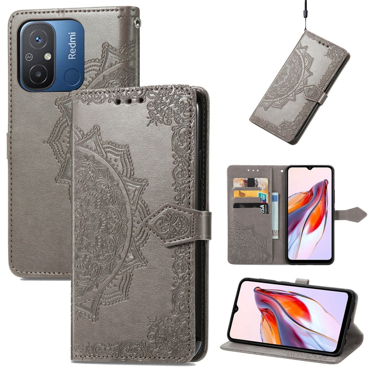 Mandala Flower Embossed Leather Phone Case, For Xiaomi Redmi 12C, For Xiaomi Redmi K60 Pro, For Xiaomi Redmi Note 12 4G Global, For Xiaomi Redmi Note 12 Turbo