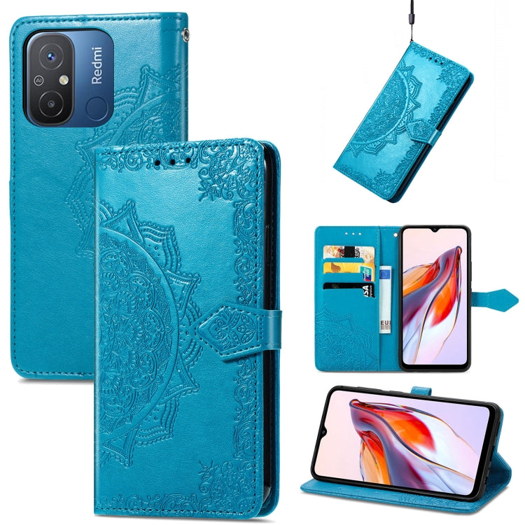 Mandala Flower Embossed Leather Phone Case, For Xiaomi Redmi 12C, For Xiaomi Redmi K60 Pro, For Xiaomi Redmi Note 12 4G Global, For Xiaomi Redmi Note 12 Turbo
